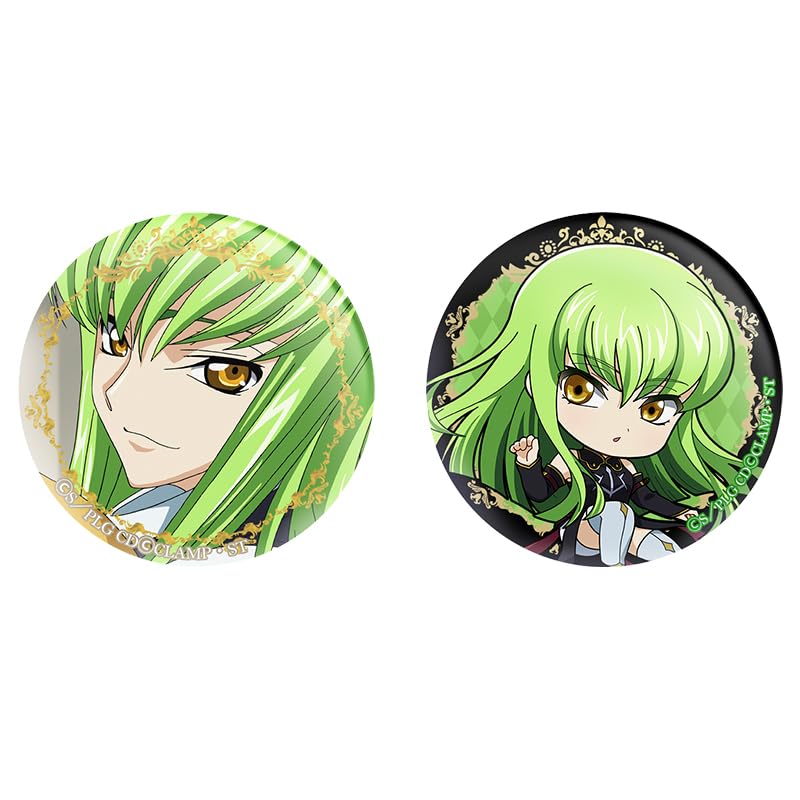 Code Lelouch of the Rebellion Can Badge Set Geass C.C.
