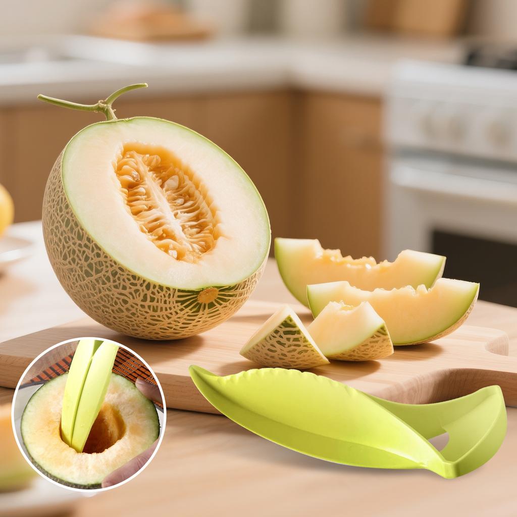 Cantaloupe Dicer, Cantaloupe Splitter, Melon Splitter, Fruit Cutter