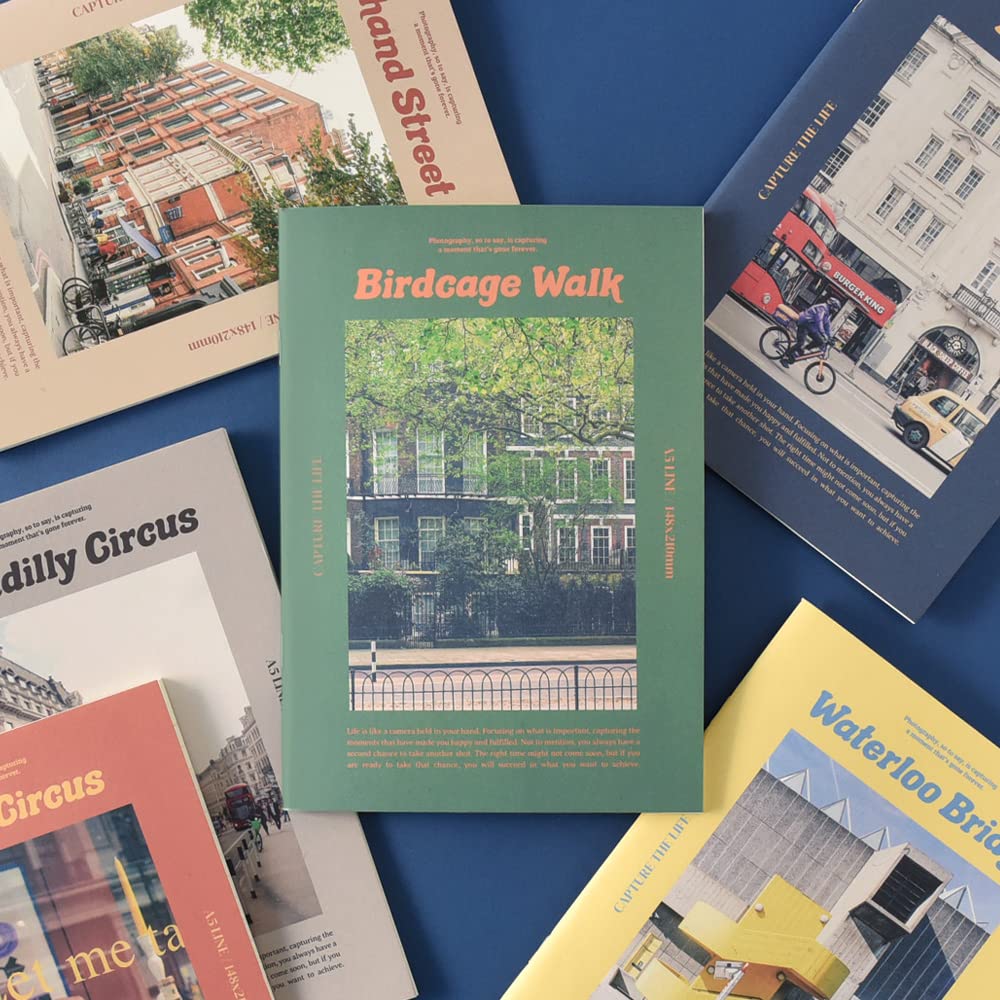 Monolike A5 Capture the London Note 6 A5 CAPTURE THE LONDON 6P SET Line Campus Note 48 pages Life, Types, LIFE, - Note, 148x210mm,