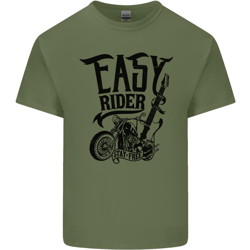 Easy Rider Motorcycle Motorbike Biker Unisexs Light Cotton TShirt