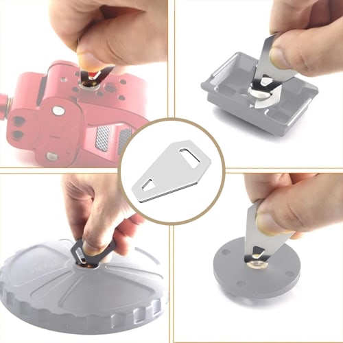 EsiFare 3-Piece Screwdriver Set with Coin Wrench, Camera Mounting Plate Screwdriver, Nut Driver, Repair Tool, Needle Plate Driver