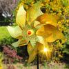 Reflective Bird Repeller Pinwheel Scarecrow Spinner with Laser Deterrent Sparkly Windmill for Garden/Yard Protection Outdoor New