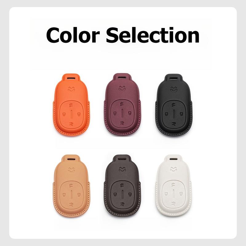 For NIO ES8 ET9 ES6 EC6 ET7 Car Key Cover Smart Remote Bag Premium Key Protector Case Shell Nappa Leather Modificed Interior