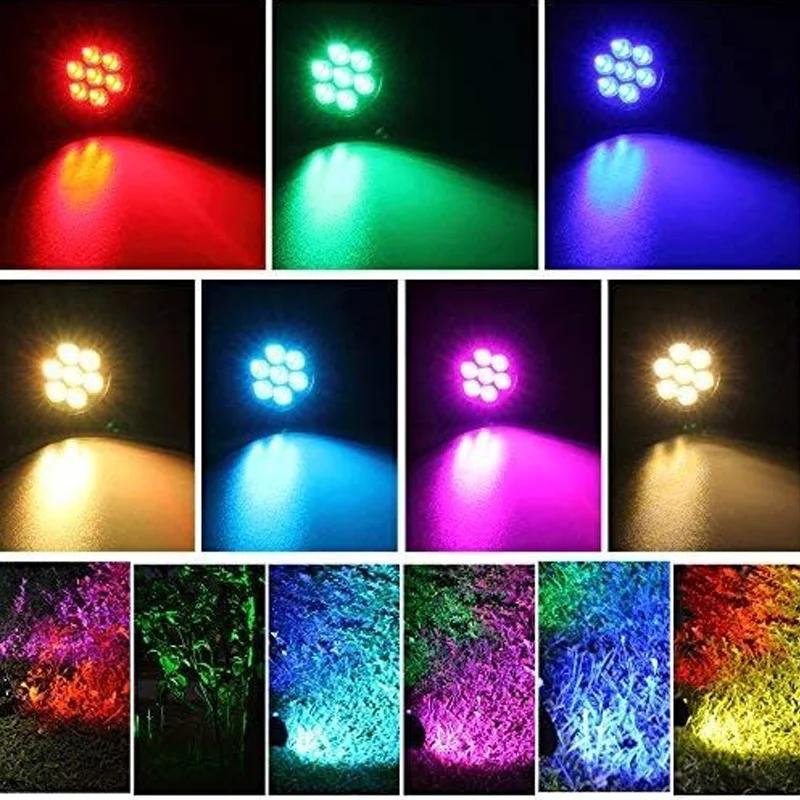 7/9 LED Solar LED Light Spotlights Outdoor IP65 Waterproof Lights Brightness Adjustable for Garden Backyard Driveway Patio Decor
