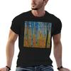 Gustav Klimt Hd Gustav Klimts Buchenhain I (1902) Berühmtes Gemälde T-Shirt Übergröße Street Style T-Shirt
