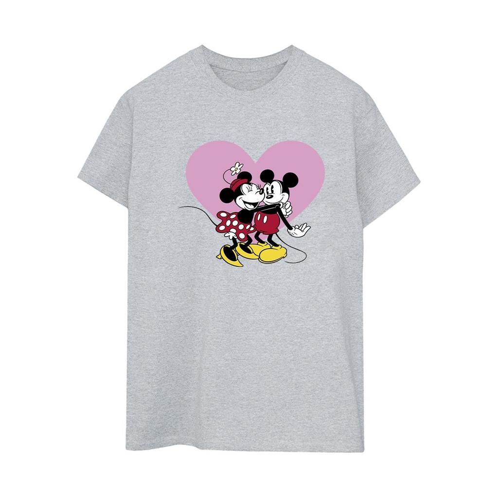Disney Womens/Ladies Mickey Mouse Love Languages Cotton Boyfriend T-Shirt