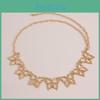 Retro Style Butterfly Metal Waist Belt With Hook Fastening For Elegant Summer Outfits