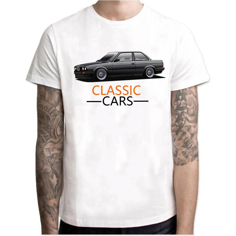 Harajuku Cool Automotive Car Turbo E30 E36 E46 T Shirt Men Anime T-shirts Tee Shirt Homme TShirt Male Streetwear Camisetas
