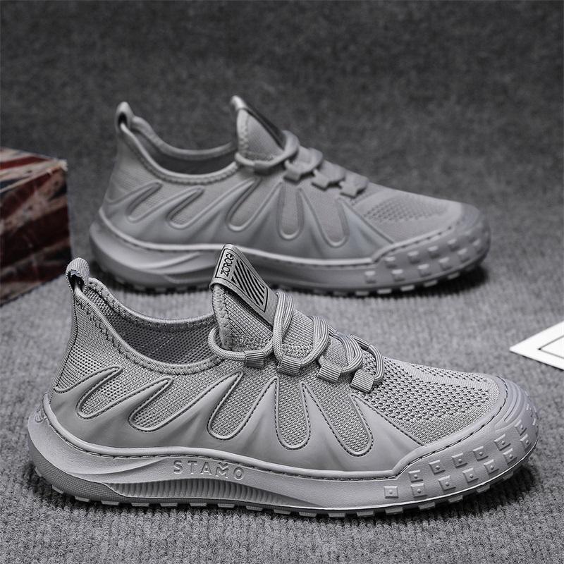 

Дышащая мужская повседневная вулканизированная обувь Легкая мужская повседневная спортивная обувь Мягкая подошва шин Нескользящая плоская обувь Уличные мокасины 39