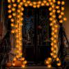 Ahornblatt Kürbis LED Lichterkette für Halloween-Dekoration