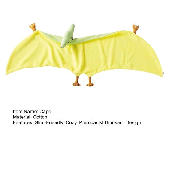 Pterodactyl Dinosaur Wearable Blanket Kids Plush Pterosaur Cape Shawl Cozy Soft Warm Poncho Dinosaur Wings Scarf Gift for Boys Girls