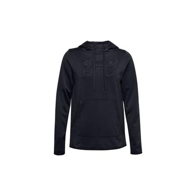 Felpa con cappuccio in pile con logo da donna Top Neri 1360295-001