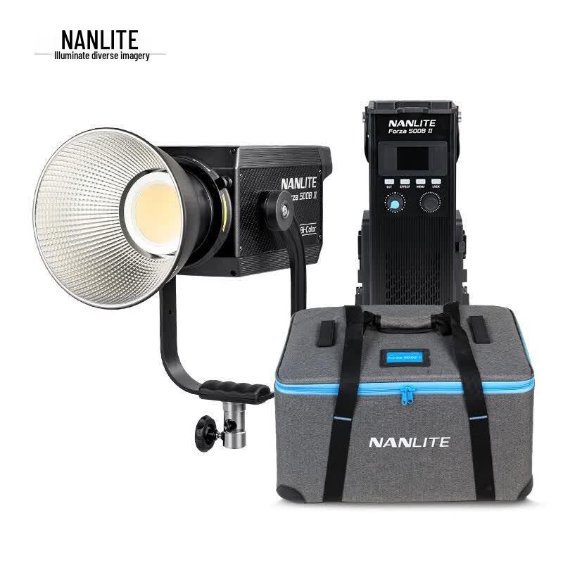 NANLITE Forza 500B II Bi-Color LED Monolight with 90cm Parabolic Softbox Kit