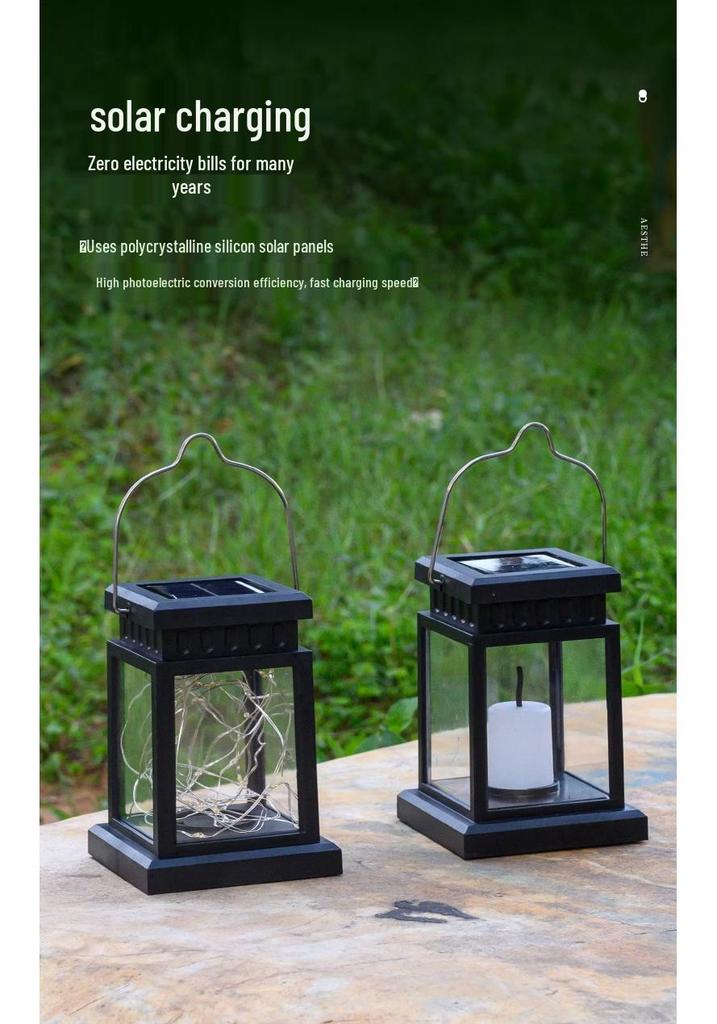 Waterproof Solar Lantern: Outdoor Table & Garden Décor with Night Light