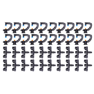 20er Set G-Typ Brechungs-Nebel-Düse Bewässerungs-Sprinklerkopf für Garten Gewächshaus