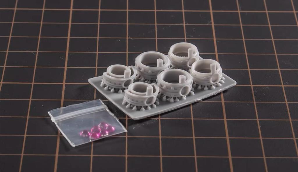 HGUC MS Modification Monoeye Detail-Up Parts Made of 3D Printed PLA (HG 1/144 Zaku D-02, 6 pieces)