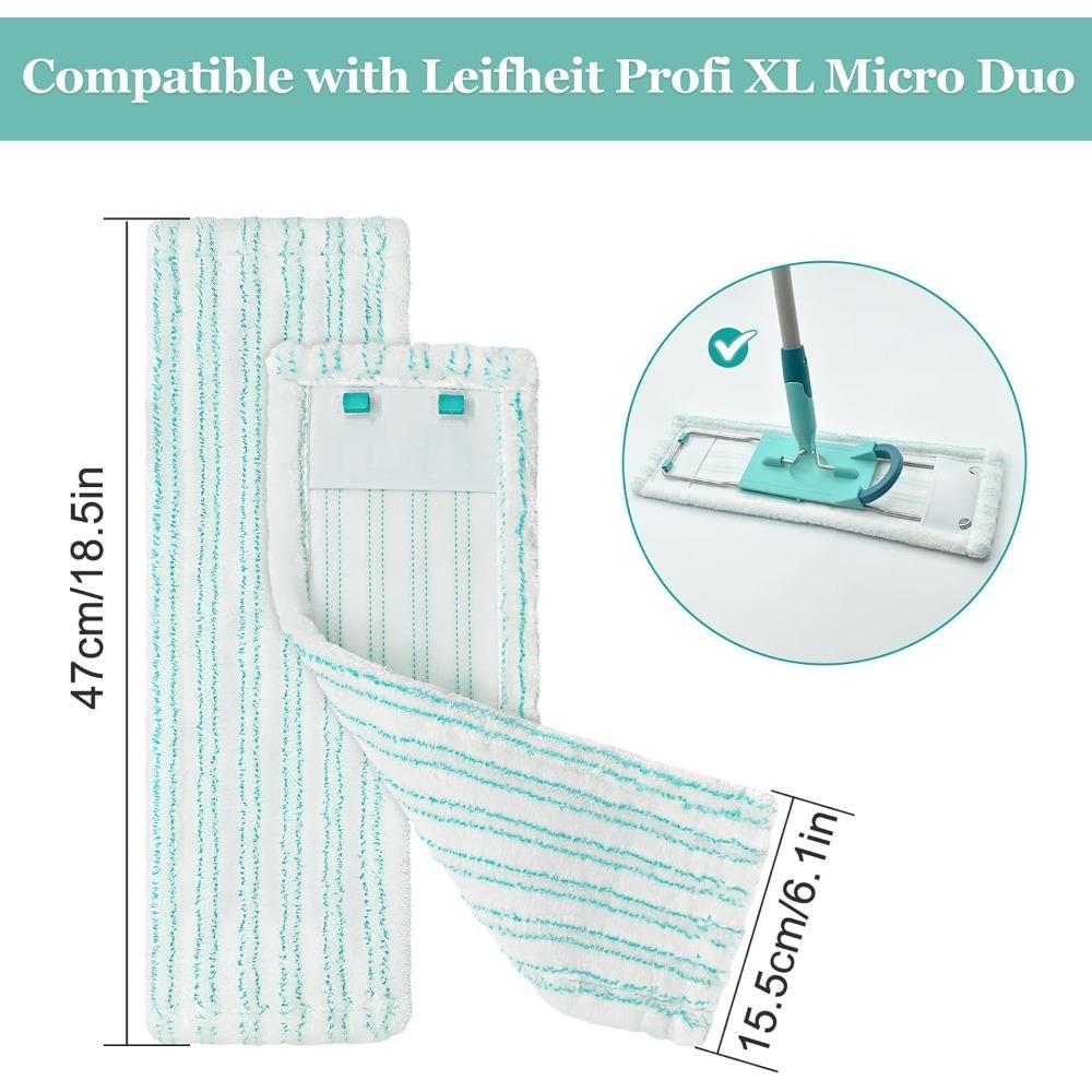 Wischmopp-Reinigungstuchbezug, kompatibel mit Micro-Doppelschicht-Wischmopptuch, geeignet für Mikrofaser-Wischmopp-Pads für alle Böden