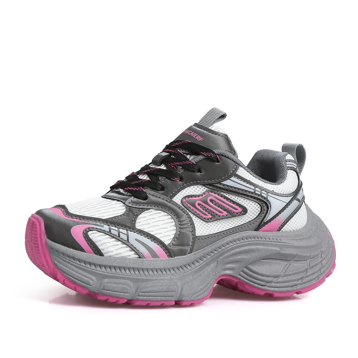 

Дышащие туфли для папы, летние белые туфли на сетчатой платформе, универсальная повседневная женская обувь, спортивная обувь 40 розы красного