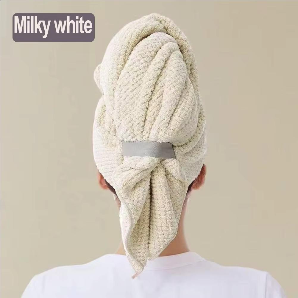 Ručník na vlasy z mikrovlákna Extra velký zábal Rychleschnoucí zábal ručníkem na vlasy s elastickým páskem , ultraabsorpční měkký zábal na ručníky Turban