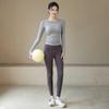 ACKDCS Women's Seamless Long-Sleeve Yoga & Fitness Top