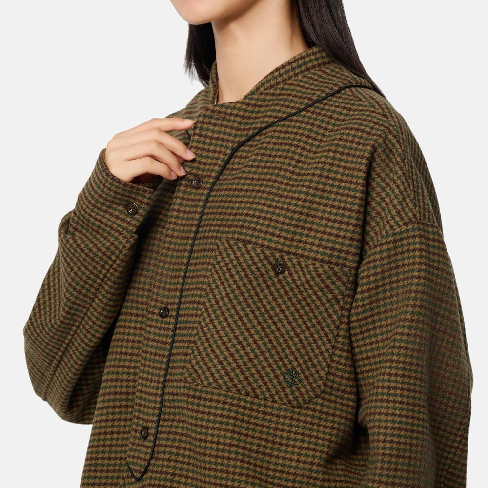 Timberland Tokyo Design Collective Plaid Outdoor Casual Button-Down Long Sleeve Shirt Unisex Shirts TB0A6FXYU311