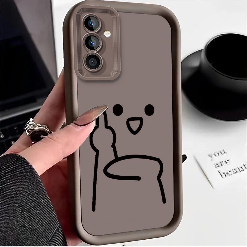 

Чехол для телефона Stickman для Samsung Galaxy S25 S24 S23 FE S22 S21 Ultra Plus S20 A55 A54 A51 A35 5G Ударопрочный Силиконовый Мягкий Чехол Samsung S21