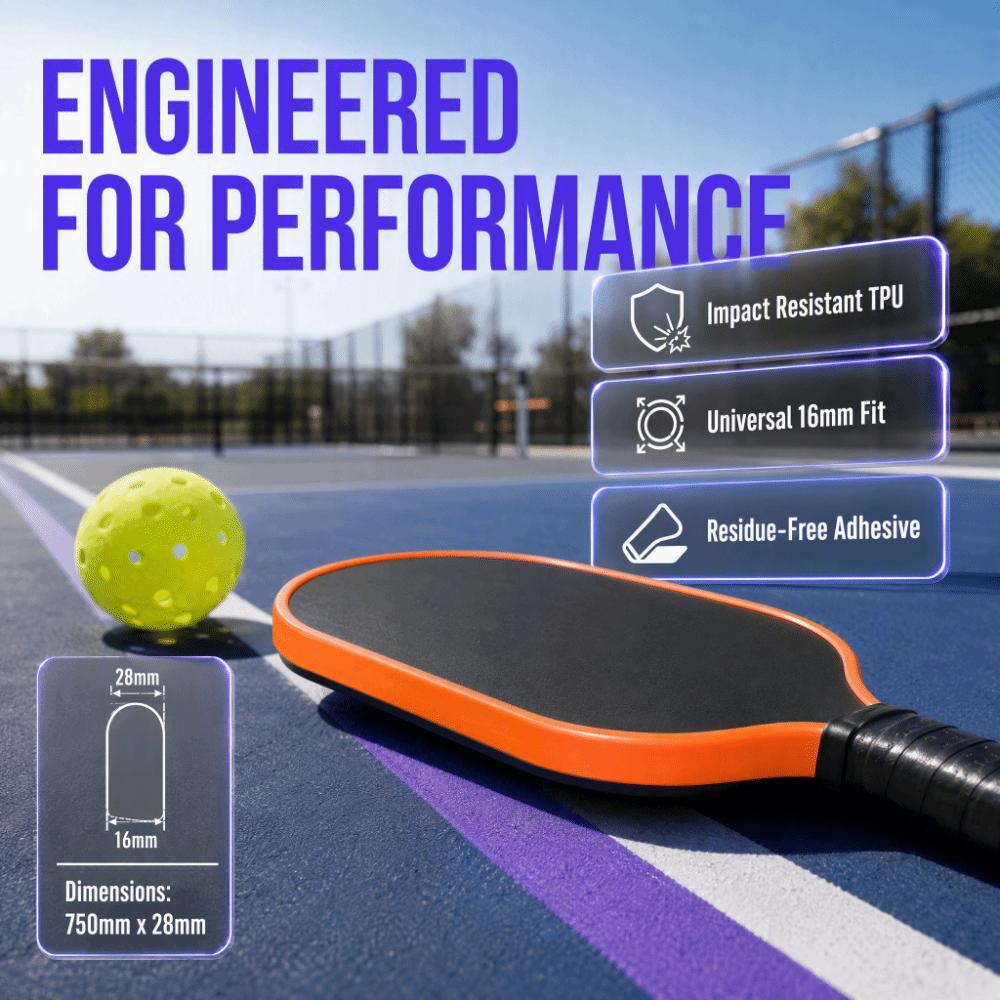 TPU Pickleball Racket Edge Sticker 16mm Paddle Head Edge Tape Tournament Use