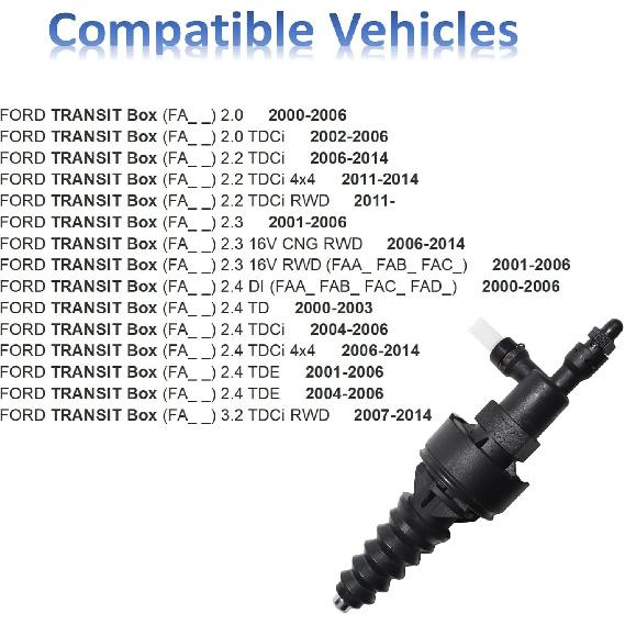 MANATEE Clutch Slave Cylinder 3C117A508AA Replacement For FORD TRANSIT 2000-2006,for FORD RANGER 2011-3C117A508AB 4473412