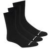 Skechers 3pk Unisex Non Terry Crew, Unisex black Socks