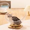 Cat House Cat Condo Space Capsule Cat Nest Pet Bed Cat Bed Cat Toys Solid Wood Acrylic Turntable