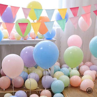Gagliardetti di carta colorata vintage per festa di compleanno, decorazione per matrimonio, candy bar