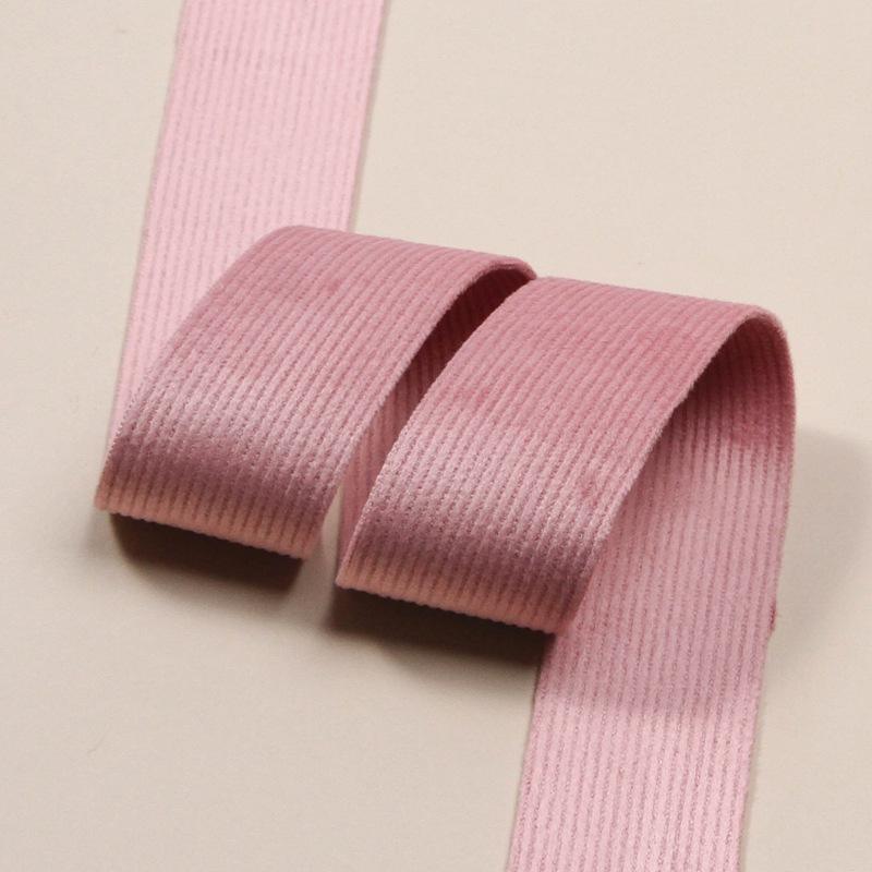 5yards Double Sided Soft Corduroy Ribbon for DIY Hair Bows Craft Accessories Clothing Material Wedding Gift Box Decoration