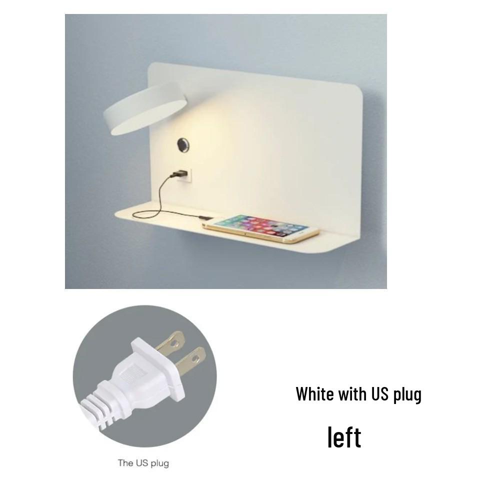 Lux Minimalist USB Touch LED Wall Lamp, Three-Color Dimmable, 12W, Bedroom Bedside Reading Light