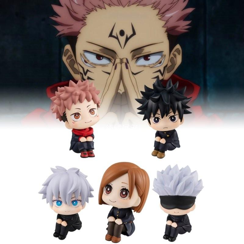Q Version Jujutsu Kaisen Collectible Sitting Figure Pvc Model 8cm With Characters