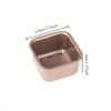 4pcs Square Carbon Steel Cake Mold Non-stick Small Bread Toast Trays Baking Pan Multifunctional Mousse Cup Kitchen Baking Tools
