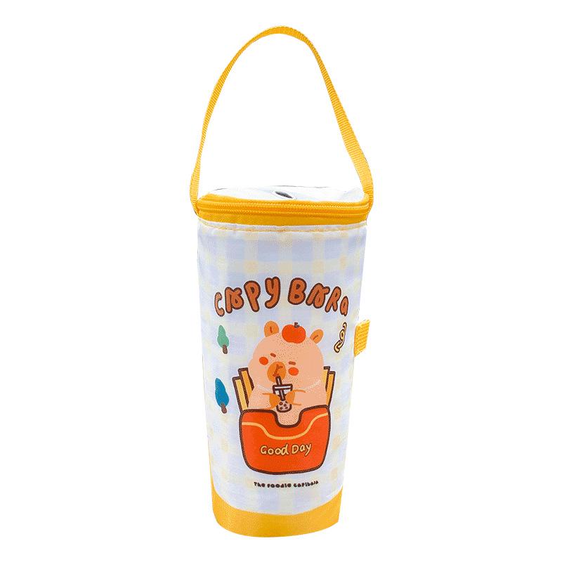 Funda Térmica para Taza de Té con Leche de Dibujos Animados 2026 - Portátil y de Mano para Oficina y Estudiantes