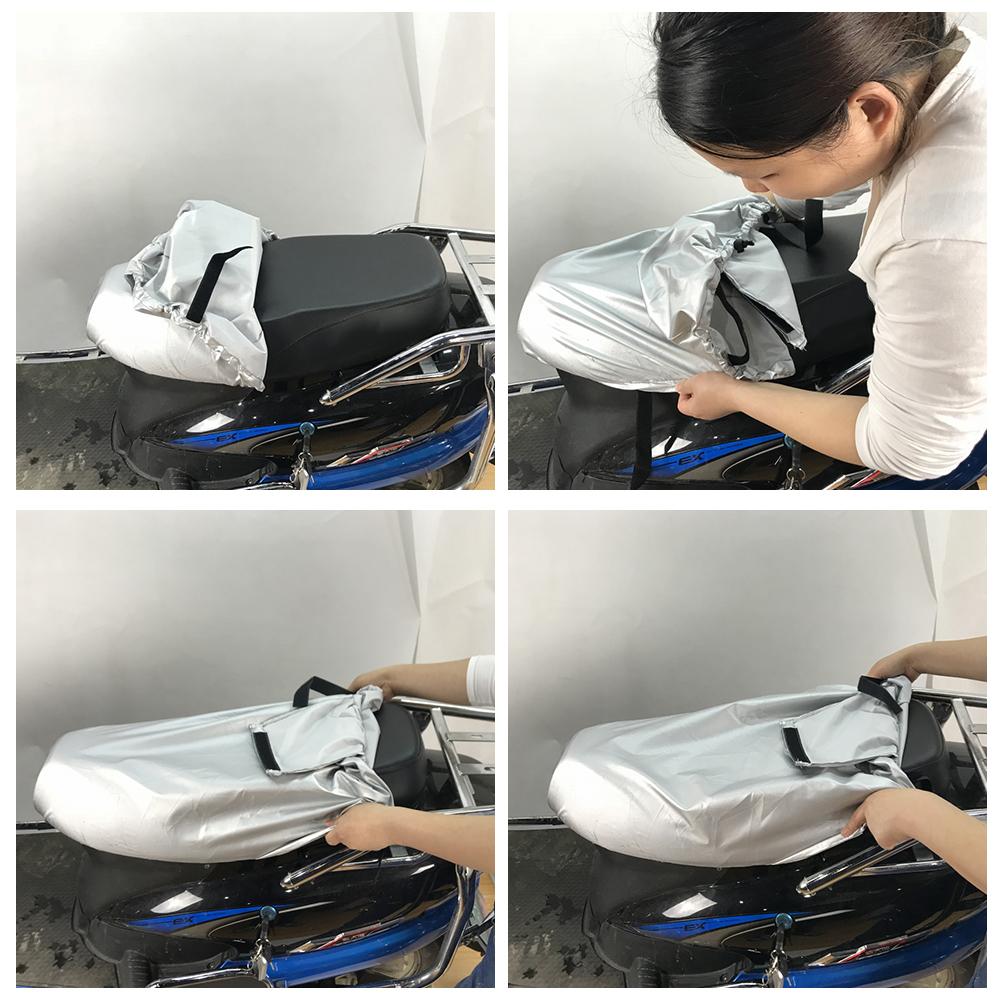 Motorcycle Seat Cover Outdoor Waterproof Rain Dust UV Protector Lightweight M,L,XL Fit Most Adventure Touring Cruiser Sport