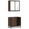 VidaXL Ensemble de meubles de salle de bain 2 pcs Chêne marron 3300909
