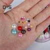 5600 Pcs Half Round Faux Pearls Flat Back Beads Bulk with Storage Box Assorted Sizes Fake Pearl Beads for Crafting DIY Nail Art Phone Decoration