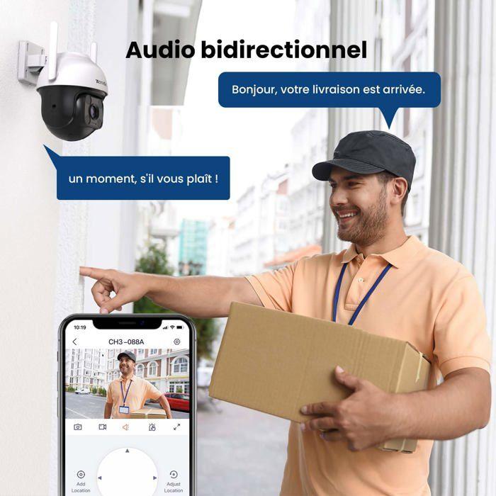 Camera IP - Tenda - CH3 - 1080P - Vision Nocturne - Détection de Mouvement