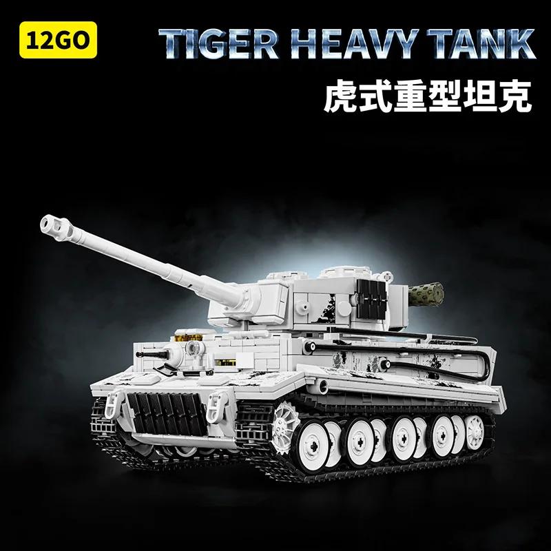 Military Tank Model Series Building Blocks Toy MOC Army Technology Tiger M26 T34-85 Tank Vehicle DIY Bricks Toy for Children Boy
