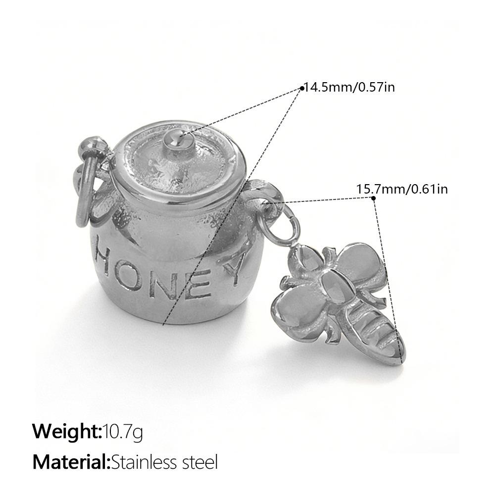 Personalized Creative Diamond-Encrusted Hollow Love Pendant Mix And Match Texture Teapot Teacup Shape Jewelry Accessories