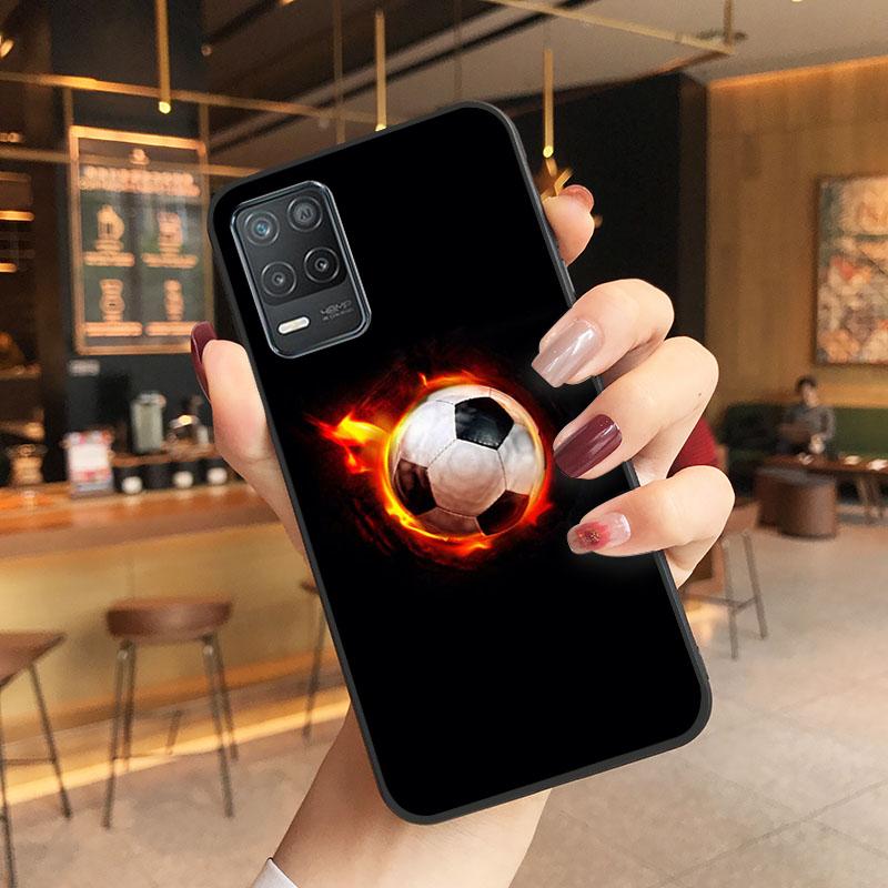 Fußball-Sportplatz-Telefonhülle für OPPO Realme GT 2 Pro X2 Pro XT C25S 8 7 6 Pro 6i GT Master C3 C21 C21Y C11 X3 SuperZoom