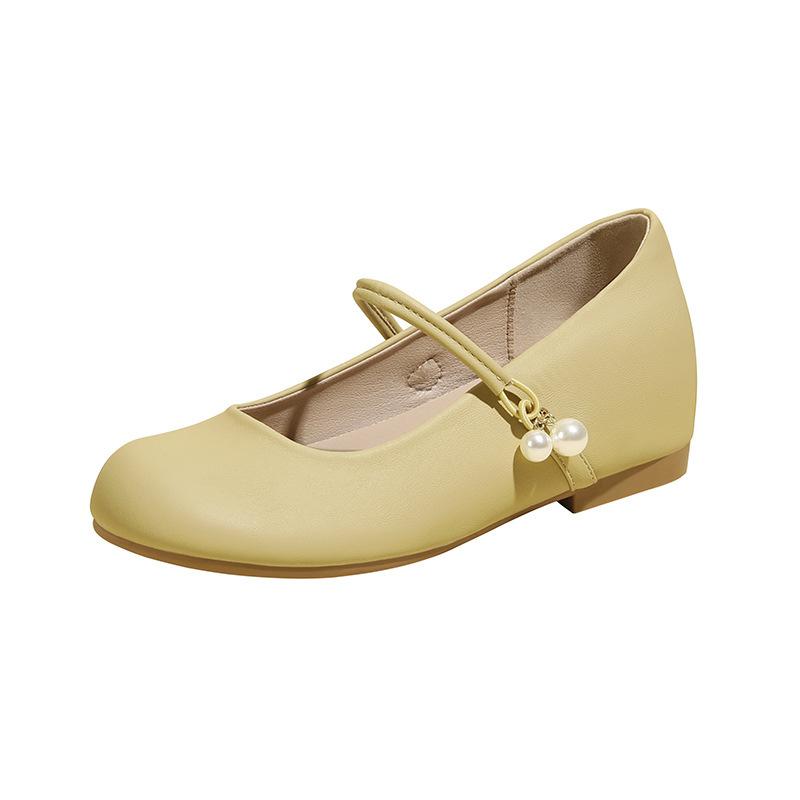 Small inner height increase pearl Mary Jane single shoes women's spring and autumn new women's shoes small size 323334