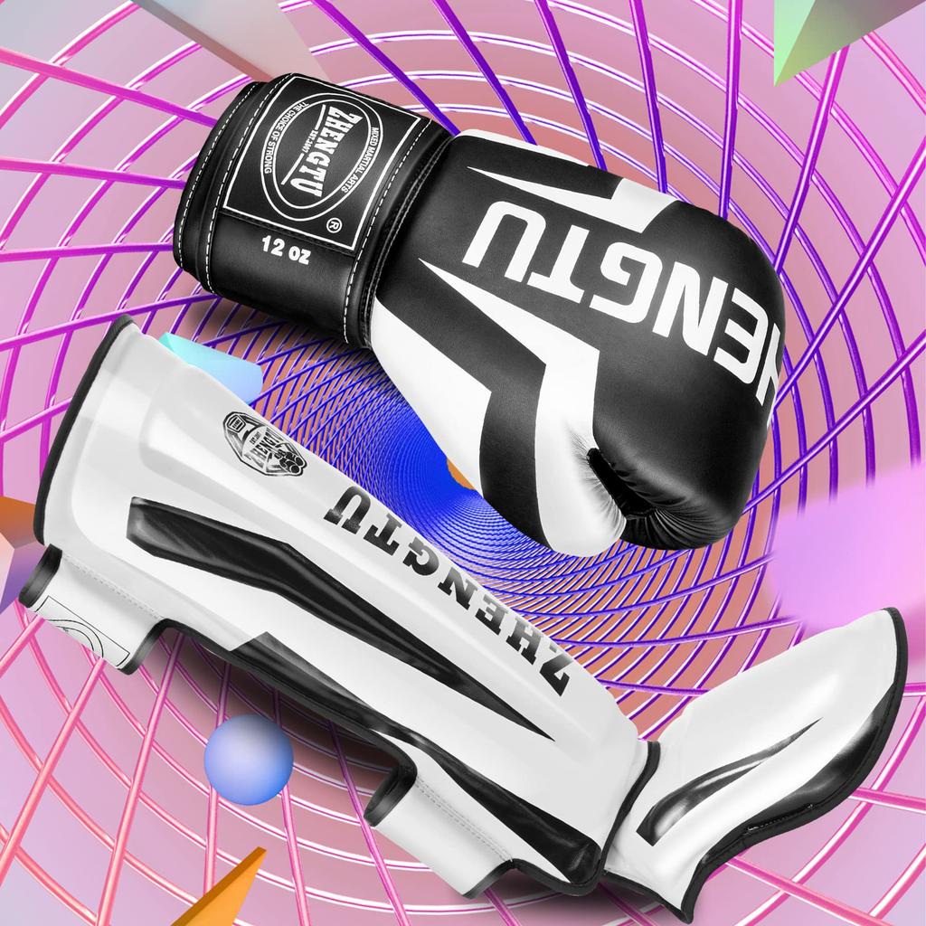 ZTTY Boxing Gloves by RIZIN Current CFFC Flyweight Champion and 24th DEEP Flyweight Champion PU Punching Training Punching MMA Punching Stress Unisex