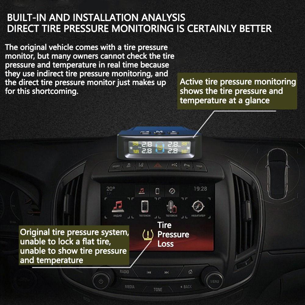 Wireless Tire Pressure Monitoring System TPMS Tire Pressure Sensors  Car Safety