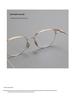 Women's Fashionable Pure Titanium Myopia Glasses Frame, Thin Eyebrow Design - Fits Prescription Lenses, Style 8125