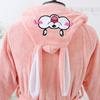 Cartoon Hooded Coral Fleece Bathrobe for Boys & Girls
