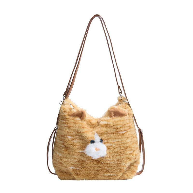 

Рюкзак Cute Cat Pattren для женщин, большая вместительная сумка-тоут жёлтый