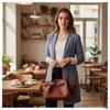 Luxury Lychee Pattern Underarm Shoulder Bags PU Leather Solid Color Women's Handbags Large Capacity Tote Bag Travel
